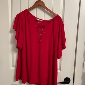Red summer top